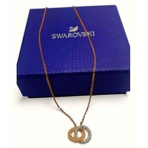 Swarovski Stone Necklace Multicolor Crystal Rose Gold-PVD  5414999